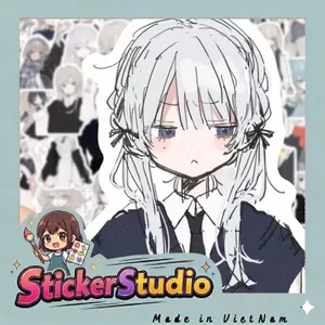 Set 100 Sticker Anime Yandere Chống Nước Dán Laptop Vali Mũ Bảo Hiểm Sổ Tay