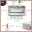 1 Hộp Nối Chống Thấm Nước IP66 2 Trong 4 Ra Hộp Điện Chống Thấm Nước Nhựa Cho Đường Kính Dây 4-8 mm (R F C V)