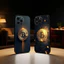 Ốp Điện Thoại Bitcoin TP-1 Cho iPhone17,16,15,14,13,12 Plus, Vỏ Đen Silicon Mềm Max