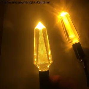 Xe Máy Biến Tín Hiệu LED Trong Suốt Pha Lê Ánh Sáng Thanh Kiếm Sáng Tạo Sửa Đổi 12V Xe Điện Cảnh Báo Bật Tín Hiệu
