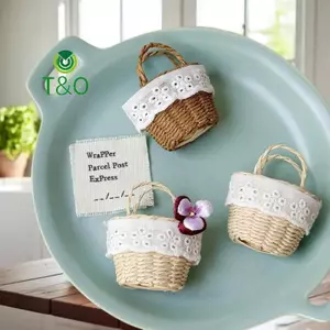 1: 12 Nhà Búp Bê Mini Mây Giỏ Trang Trí Đồ Nội Thất Mô Hình Nhà Trang Trí Đồ Chơi Phụ Kiện Nhà Búp Bê [Mới]