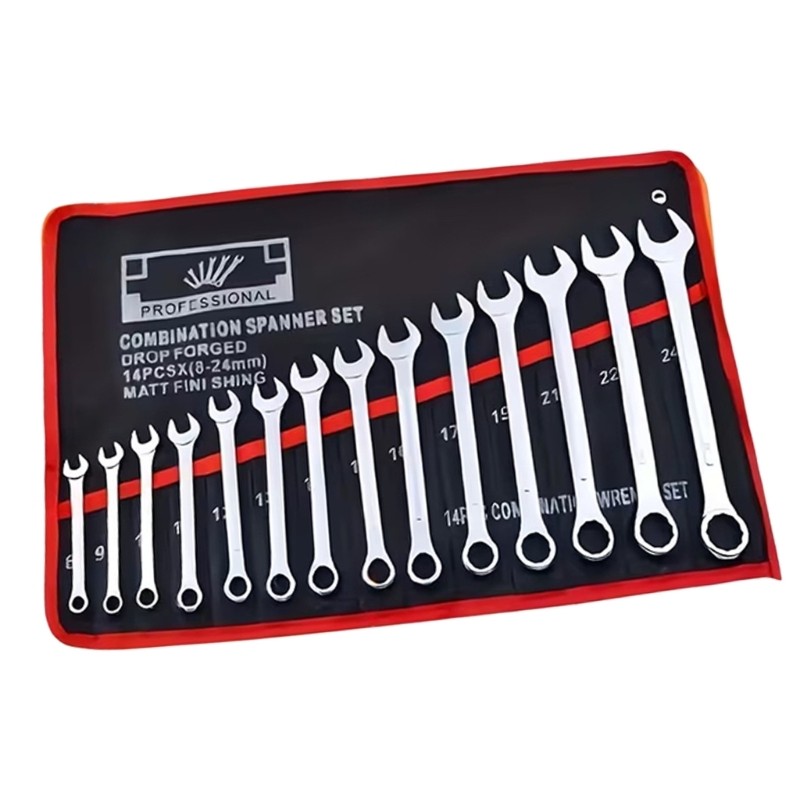 SUIT Dụng Cụ Cuộn 14 Khe Cắm Cờ Lê Túi Bảo Quản Treo Dụng Cụ Giá Đỡ Nhẹ Đa Năng Sửa Chữa Túi Tiện Ích Cho Craftsme