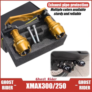 Dành Cho Xe Yamaha XMAX 300 250 Xả Tai Nạn Thanh Trượt Bánh Trước Bảo Vệ Khung Bảo Vệ