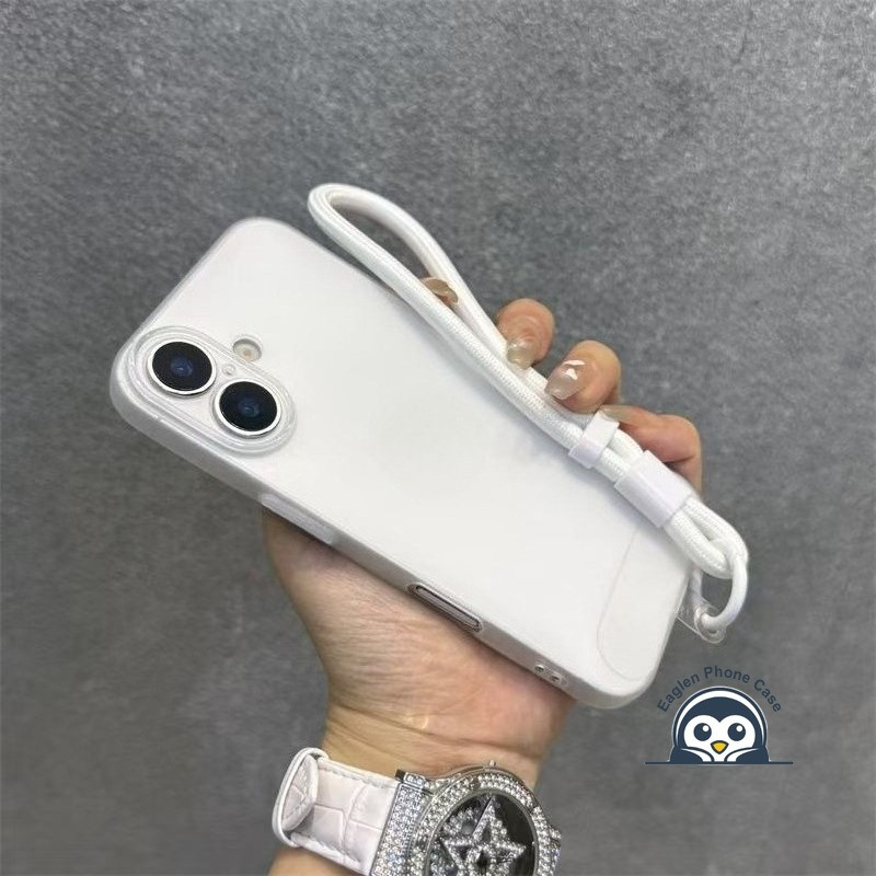 Ốp Điện Thoại Siêu Mỏng Cho Xiaomi Poco C75 X7 X6 F7 Ultra F5 F2 M6 Plus M4 Pro X4 NFC X3 F4 F3 GT X2 F6 M7 M2 5G Vỏ Trắng Mờ Đơn Giản Mặt Sau Mềm Chống Sốc Có Dây Buộc