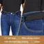 Móc đai không khóa MONOSTYLE, Thắt lưng co giãn có khóa thắt lưng thoải mái, Móc kim loại có thể điều chỉnh Unisex