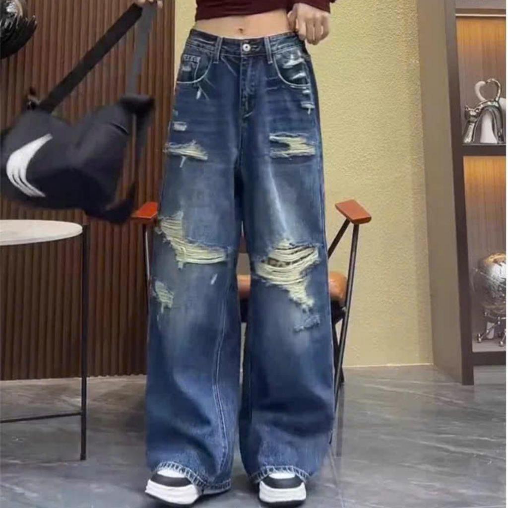 (50-100KG) QUẦN SUÔNG JEAN BIGSIZE NỮ CHẤT JEAN MỀM, LƯNG CAO TÔN DÁNG( Q539 Q540 Q547 Q527)
