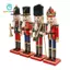 4 Chiếc Nutcracker Đồ Trang Trí Nutcracker Thủ Công Đảng Ủng Hộ Cảnh Bố Trí Phụ Kiện Truyền Thống Sơn Để Bàn Trang Trí