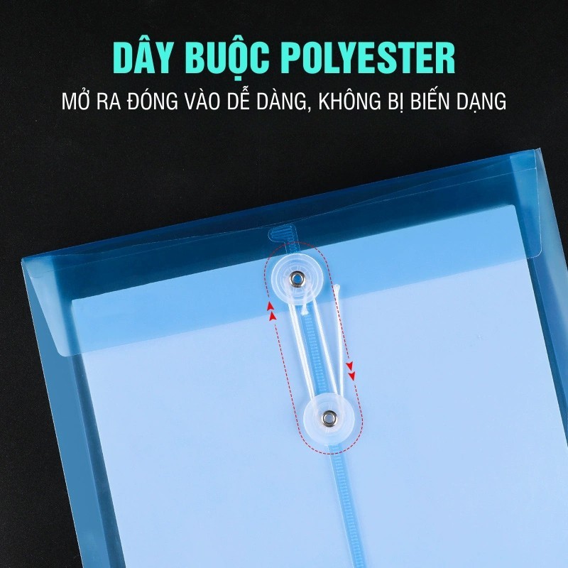 Túi Đựng Tài Liệu A4 Trong Suốt Cao Cấp – Bộ 30 Túi Đựng Giấy Tờ Cho Học Sinh, Nhân Viên Văn Phòng Sử Dụng Hằng Ngày