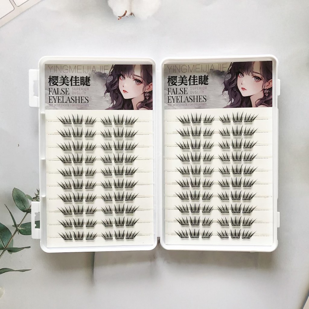 Lông mi giả với chiều dài hỗn hợp 9-13mm C Curl Volume Fiber Mi để mặc hàng ngày Tiệc ngày