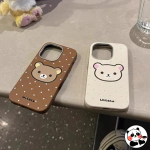 Ốp Điện Thoại Rilakkuma Dễ Thương Cho Realme 15X 15T 15 14 13 12 11 9i 8i 8 7 7i Global Pro Plus Lite 12X 11X 10 5G 4G Vỏ Da PU Hoạt Hình Gấu Ins Phong Cách Vỏ Mềm