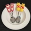 Gấu Pooh Rất Nhiều OHuggin Gấu 304 Thìa Inox Nĩa Dễ Thương Trẻ Em Ăn Thìa Quà Tặng Sinh Nhật gift