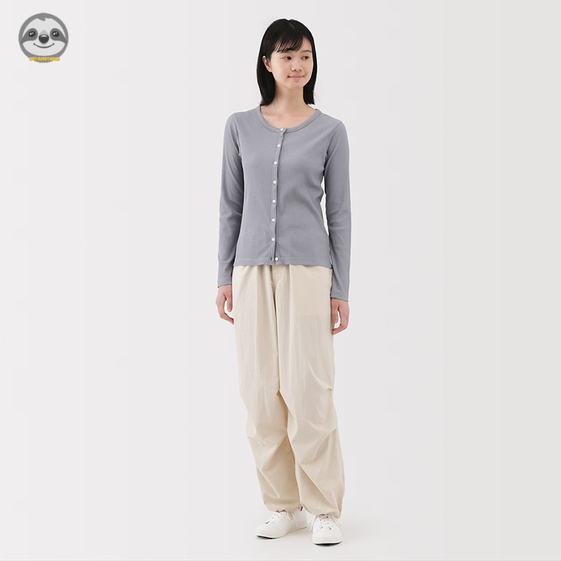 Quần ống rộng phong cách Nhật Bản MUJI - Dáng rộng thoải mái
