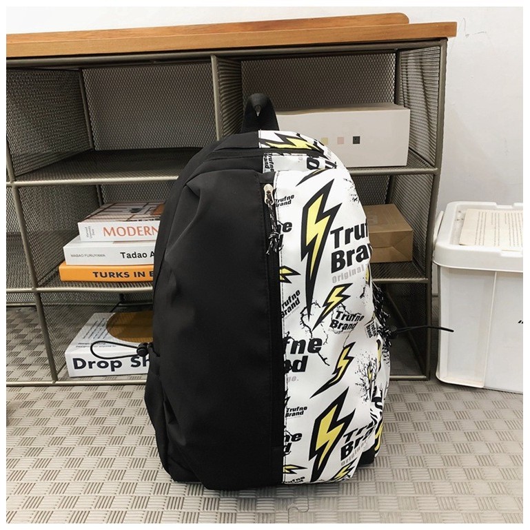 Graffiti Schoolbag Bé Trai Học Sinh Tiểu Học Bé Trai Xu Hướng Thời Trang Ba Lô Nữ Niche Campus Ba Lô