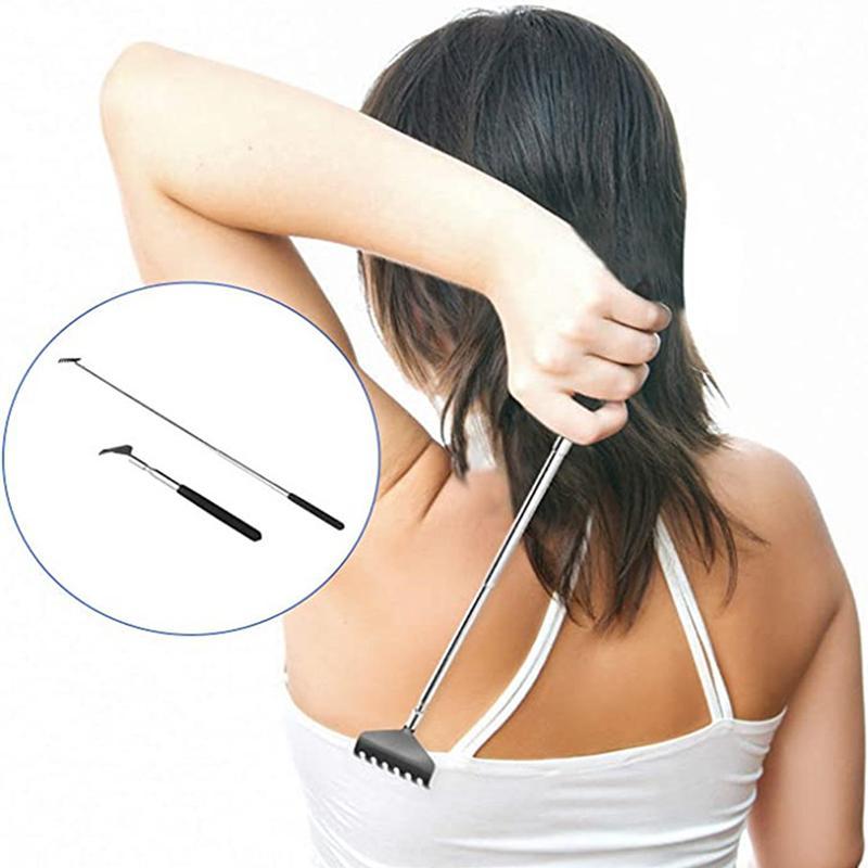 COD thép có thể thu vào ngứa cào scratcher Kính thiên văn massage công cụ trở lại scratcher