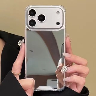 [JLK] ốp lưng iphone 13 pro max Điện Thoại Gương Cứng Acrylic Cho iPhone 17 16 15 Pro Max 14 Plus 13 12 11 Pro X XR XS Max 7 8 Plus SE2 17 Vỏ Chống Sốc Không Khí