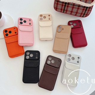 Hộp đựng thẻ họa tiết vải thiều cao cấp phù hợp cho vỏ điện thoại Apple 17promax, hộp đựng thẻ iPhone 15, tích hợp 16 ví đựng tiền xu, 14 hộp đựng đầy đủ vỏ bọc chất liệu bao quy đầu