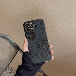 Thời Trang Mờ Đại Bàng Rồng Hoạt Hình Kinh Doanh Ốp Lưng Điện Thoại iPhone 17 16 15 14 13 12 11 Pro Max 7 8 X XR XS 12mini Cover