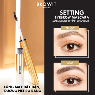 Macara Định Hình Chân Mày Browit Setting EyeBrow Mascara #02 Dark Caramel 2g