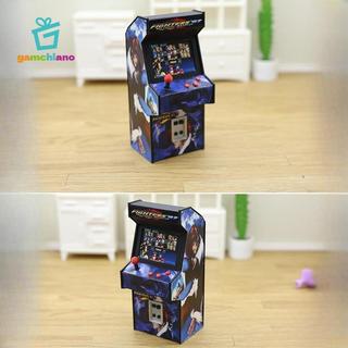 Gamchiano Mini Arcade Máy ABS Retro Mô Phỏng Bảng Điều Khiển Chơi Game Phụ Kiện Đồ Chơi Cho Nhà Búp Bê Thu Nhỏ Tỉ Lệ 1 12