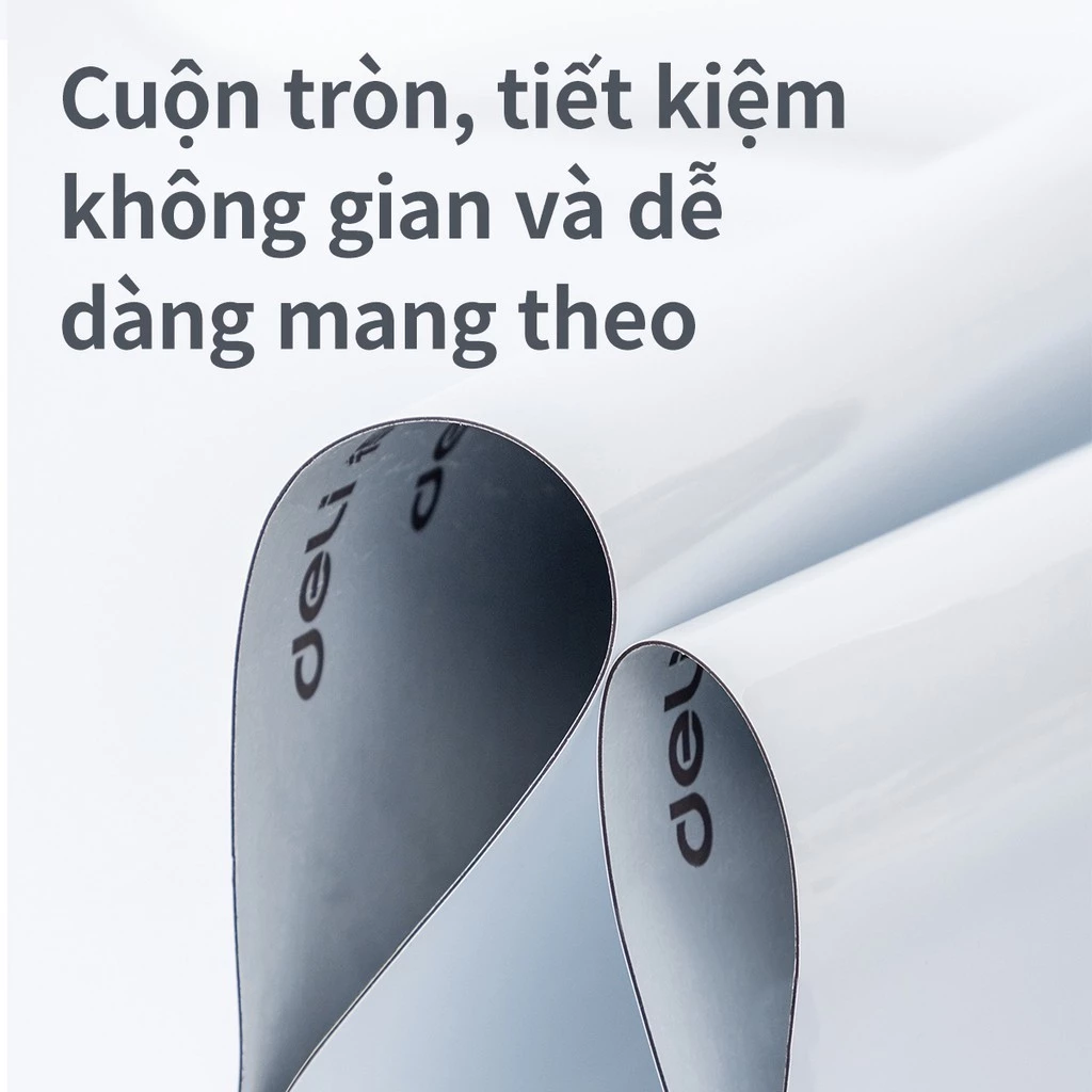 [🔥VOUCHER 99K] Bảng Từ Trắng Dán Tường Deli - Hút Nam Châm Bút Lông Nhiều Kích Thước Kèm Phụ Kiện Bảng