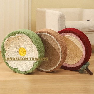[DANDELION] La bàn đồ chơi cho mèo tròn Bàn cào mèo hình bát Đĩa cào cho mèo Dây gai dầu Không trầy xước Móng vuốt chống trầy xước @