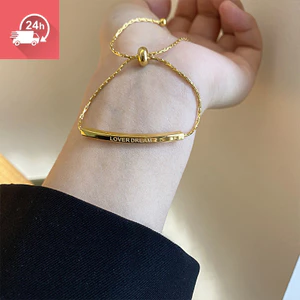 Vòng tay nữ thép titan phong cách Hàn Quốc, đa năng và dễ dàng điều chỉnh
