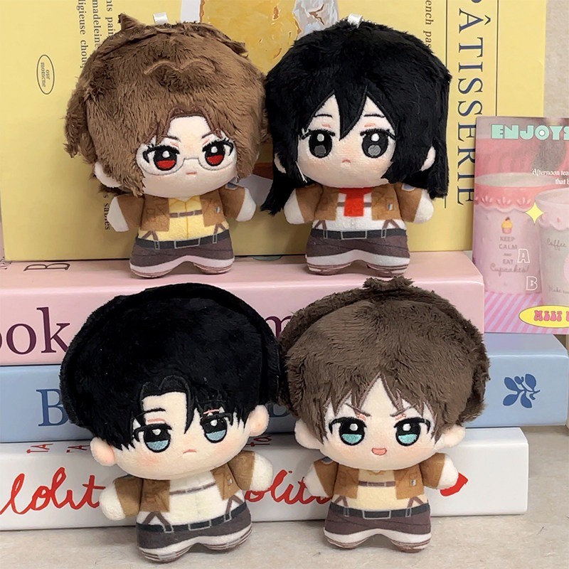 10cm Cotton Nhồi Bông Mặt Dây Anime Tấn Công Titan Levi Eren Misaka Hange Eren Jaeger Đồ Chơi Búp Bê Dễ Thương Quà Tặng Cho Trẻ Em Người Bạn Trưởng Thành