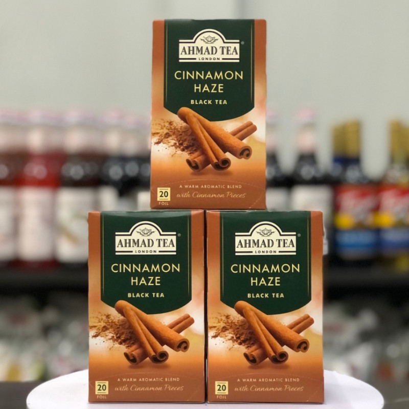 Trà Ahmad Quế Cinnamon 40g Hương Vị Thơm Ấm Đặc Trưng Từ Quế Cho Buổi Sáng Sảng Khoái