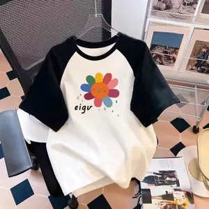 Bé Gái Raglan Tay Áo In Hình Thiết Kế Thường Ngày Rời Hàng Ngày Trường Học Ngoài Trời Mùa Hè Trang Phục
