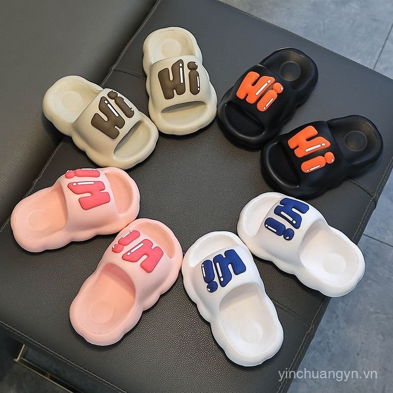 Eva Dép Trẻ Em Nữ Mùa Hè Bé Gái Hoạt Hình Dễ Thương Trong Nhà Chống Trơn Trượt Đáy Mềm Cha Mẹ-Con Gái Dép Bé Trai