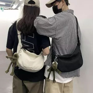 Túi đeo chéo vải BeautifulHomeA Dung tích lớn Hip-Hop Phong cách đường phố cho cả nam và nữ VN