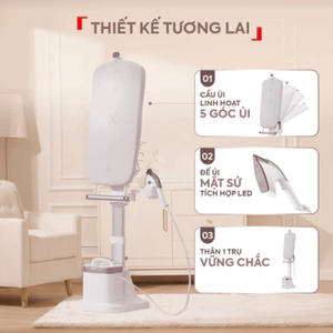 Bàn ủi hơi nước đứng Tefal IXEO Vision QT1811E0 - 5 Góc Ủi Linh Hoạt - Bảo hành chính hãng 24 tháng