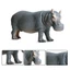 Đồ chơi giáo dục khoa học cho trẻ em Mô phỏng chắc chắn Mô hình động vật hoang dã Hippo Rhino Nhựa Đồ trang trí nhận thức Quà tặng