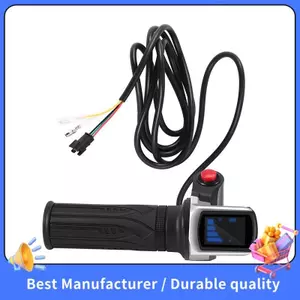 Xe Đạp Điện Xe Tay Ga Tốc Độ Tay Ga Màn Hình LCD Có Công Tắc EBike Xoắn Tay Ga Tăng Tốc Tay Cầm