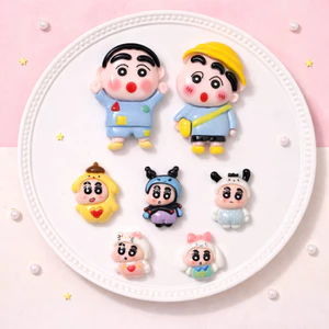 Set charm Shin cậu bé bút chì 7 món - Bộ 5 Set dễ thương Shin cute dễ thương D2026
