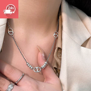 Dây chuyền hình rồng bạc nhiều lớp, phong cách cổ điển dành cho nữ