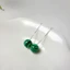 Bông tai dài màu xanh lá cây malachite, thiết kế đơn giản và thời trang