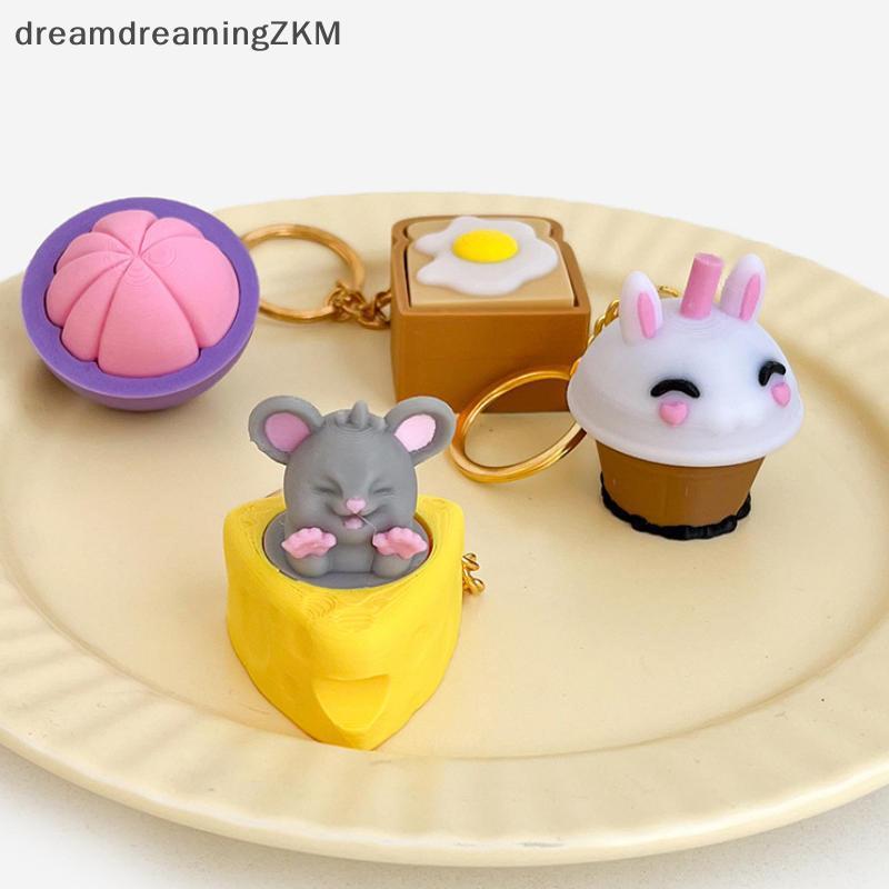 [dreamdreaming] Móc khóa Cat Paw 3D in hình Giảm căng thẳng có thể ép được Đồ chơi Fidget Nhà thơ có kích thước thủ công để sử dụng bàn học [zkm]