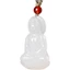 Mặt dây chuyền ngọc bích Guanyin trắng phong cách cổ điển