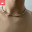 Vòng cổ thanh lịch cho nam và nữ, thiết kế sóng xoắn, phù hợp thời trang nhẹ nhàng