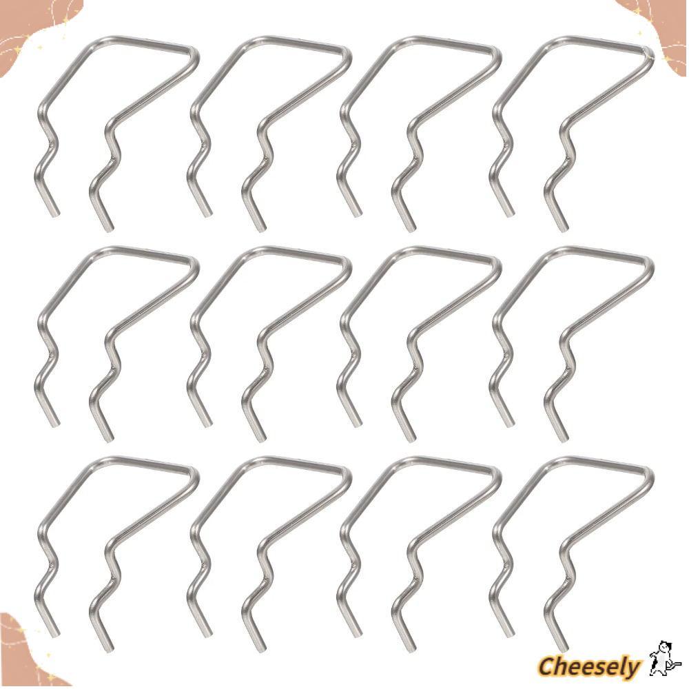 CHEESELY 5 Cái Móc treo bảng, Giá trưng bày Móc tấm bảng chữ cái vòng đôi, Dây buộc phần cứng bằng thép không gỉ Phụ kiện treo kìm cho cửa hàng