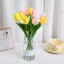 ROLY 10 Chiếc Bó Hoa Tulip, Hoa Tulip Nhân Tạo Chống Phai Màu Nhánh Dài, Cảm Ứng Thật Như Thật Hoa Tulip Nhân Tạo Hoa Giả Cưới