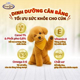 Hạt Cho Chó GRAN DELI Gói 700G Vị Phô Mai Và Bò