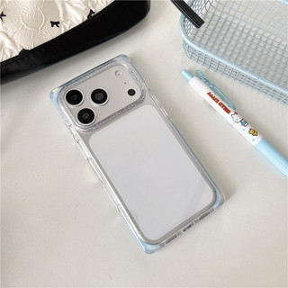 Ốp điện thoại TPU họa tiết viền trang trí hình vuông cho iPhone 17 Pro Max