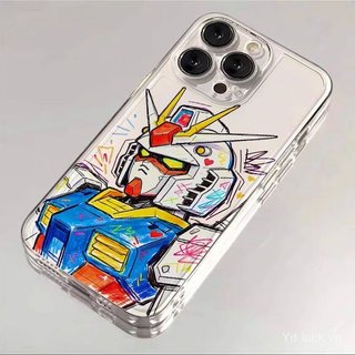 Ốp điện thoại mềm trong suốt xu hướng di động Graffiti cá nhân Thích hợp cho iPhone 17promax / 15promax / 16 / 13 / 12pro Chống sốc 14 / 13promax / 16pro / 15plus / 17 / 12