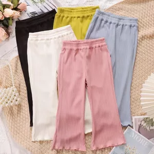 Mùa Hè Bé Gái Thường Ngày loe Quần Mỏng Phong Cách Ice Silk Phong Cách Công Chúa Quần Phù Hợp Với 80-150 Size HT2Q