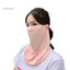 Bảo vệ mặt và cổ gaiter lụa có lưới thoáng khí, chống nắng với móc tai đàn hồi