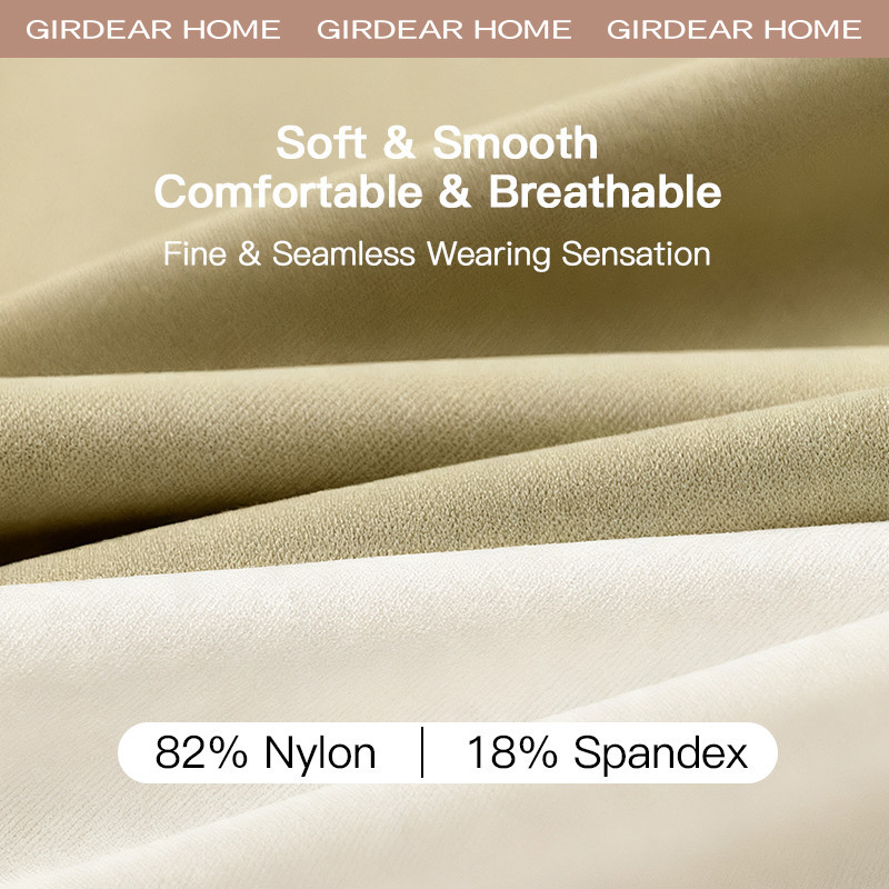 Girdear Home Không Đường May Vô Hình Quần Lót Nữ Tập Yoga Thể Dục Thể Thao Eo Vừa Đáy Kháng Khuẩn Không Bị Kéo Lên Thoáng Khí Lụa Mát, 7611AB01