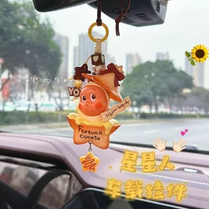 Ngôi Sao Đồ Trang Trí Ô Tô Gương Chiếu Hậu Mặt Dây Phụ Kiện Nội Thất Ô Tô Mới Quà Tặng Cho Bạn Gái Trang Trí 4.11