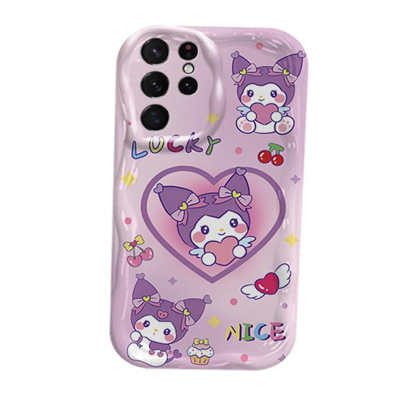 Ốp Silicon Hoạt Hình Cho Samsung S20 S21 S22 S23 S24 S25 S26 + FE Plus Ultra 3D Bảo Vệ TPU Mềm Sanrio Kuromi Cặp Đôi My Melody Vỏ Điện Thoại Chống Sốc